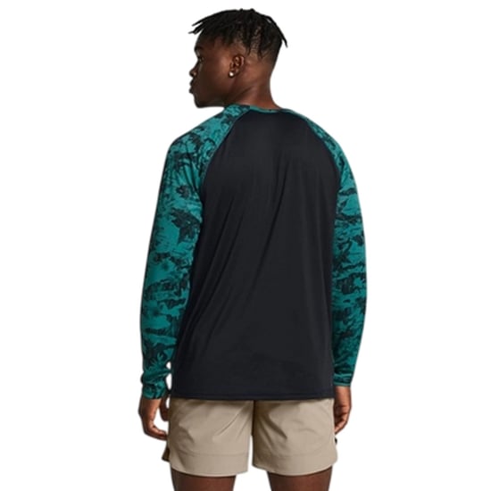 Under Armour Project Rock Iso-Chill-shirt voor heren (Groen, Zwart) - Image 4