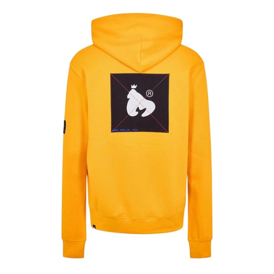 Money Hoodie met ritssluiting en print op de rug voor heren (Geel) - Image 2
