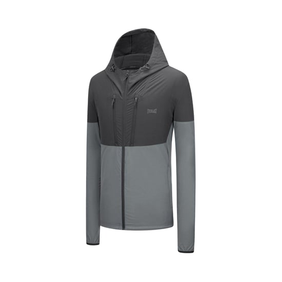Everlast NRG Color Block Hooded Track Jacket för herrar (Svart/kol) - Image 3