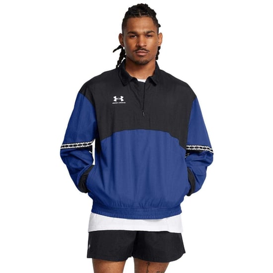 Under Armour Herr Terrace96 Prestanda Drill Top (Blå) - Image 4