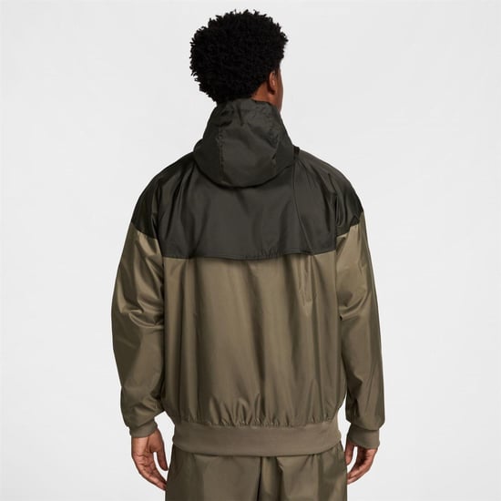 Nike Windrunner-jacka för herrar (Oliv/Svart) - Image 2