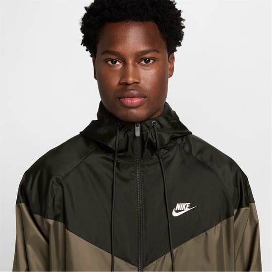 Nike Windrunner-jacka för herrar (Oliv/Svart) - Image 3
