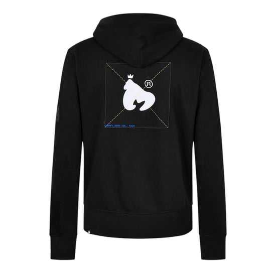 Money Hoodie met ritssluiting en print op de rug voor heren (Zwart) - Image 2