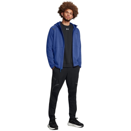 Under Armour Mens Unstoppable Sweat Jacket (Blue) - Image 5