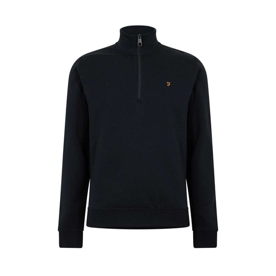 Farah Heren Wilsdon Fleece Sweatshirt met Kwartrits (Echte marine) - Image 1