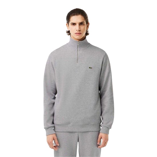 Lacoste Heren Sweatshirt met Kwart Ritssluiting van Katoenmix (Licht) - Image 1