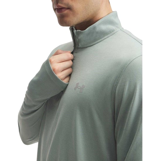 Under Armour Heren-trainingsjack met kwartritssluiting (Groen) - Image 3