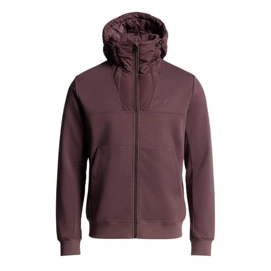 Lyle & Scott Hybridjacka för män med logotyp (Brun) - Image 2