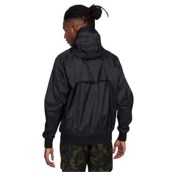 Nike Windrunner-jacka för herrar (Svart/vit) - Image 2