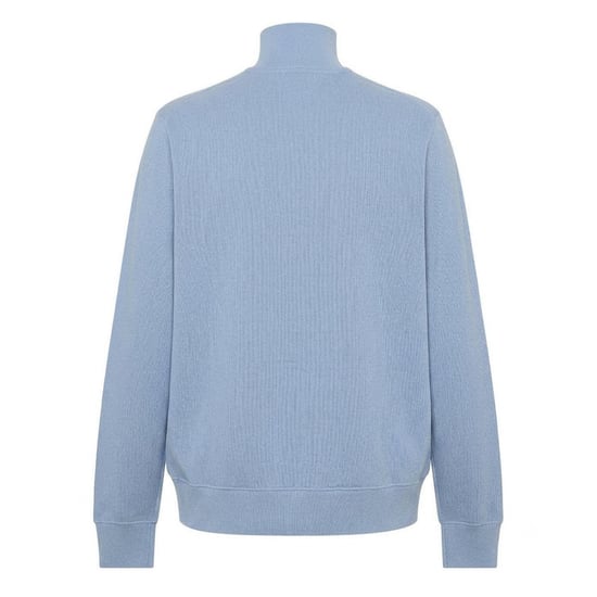 Lacoste Mens Cotton Blend Quarter Zip Sweatshirt (Blue) - Image 2