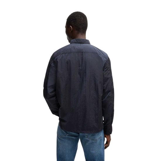 Boss Mens Leejay 1 Plain Lightweight Casual Jacket (Dark Blue) - Image 2