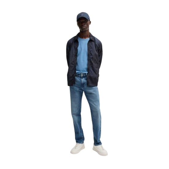 Boss Mens Leejay 1 Plain Lightweight Casual Jacket (Dark Blue) - Image 3