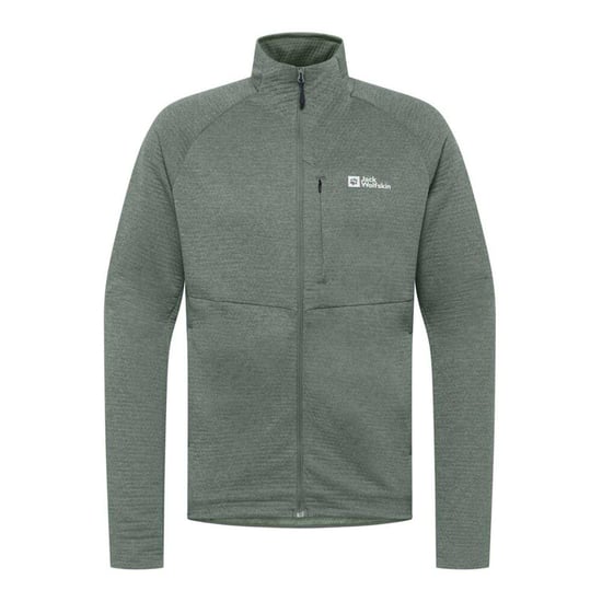 Jack Wolfskin Mens Taiga Full Zip Fleece Jacket (Slate Green) - Image 1