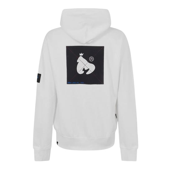 Money Hoodie met ritssluiting en print op de rug voor heren (Wit) - Image 2