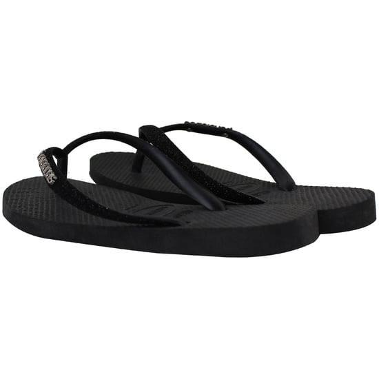 Havaianas Slim Glitter Womens Black Flip-Flops - Image 4