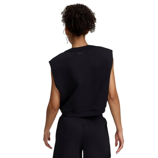 Under Armour Dames Unstoppable fleece mouwloze trui (Zwart) - Image 2