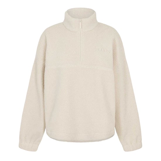 Slazenger Dames/Dames Fleece Sweatshirt met Kwartrits (Crème) - Image 2
