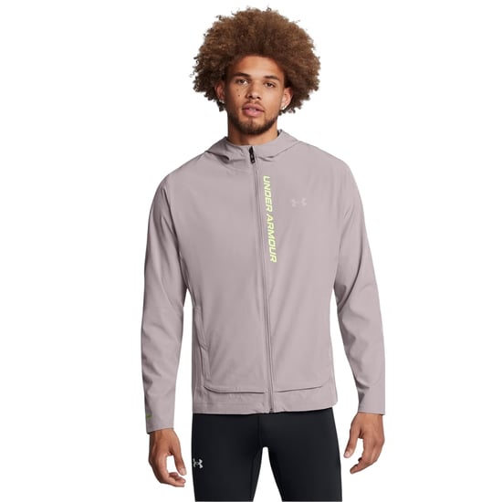 Under Armour Heren Outrun Hoodie Jacket (Grijs Dageraad) - Image 3
