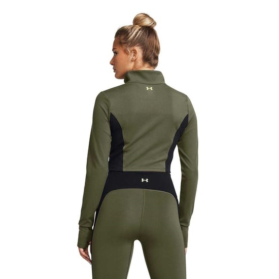 Under Armour Project Rock kort sportjack voor dames (Groen, Zwart) - Image 2