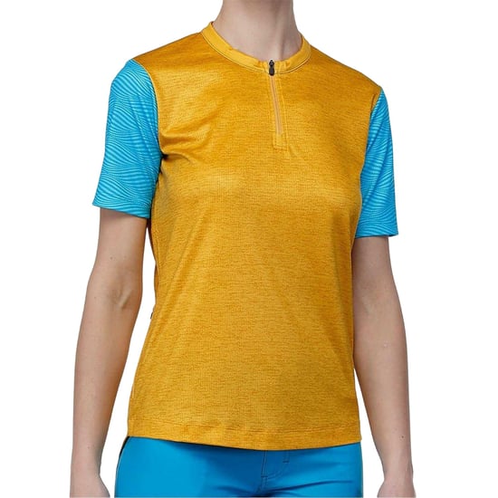 Bicycle Line Womens/Ladies Colour Block Cycling Jersey (Mustard) - Image 3