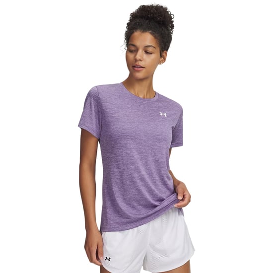 Under Armour Twist T-shirt met korte mouwen voor dames (Paars) - Image 3