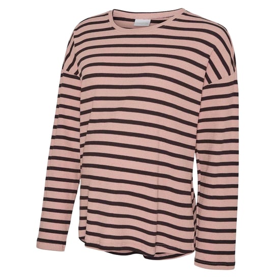 Mamalicious Mlsille gestreept T-shirt met lange mouwen voor dames (Roze) - Image 2
