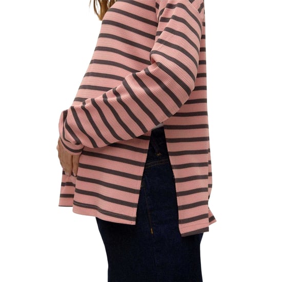 Mamalicious Mlsille gestreept T-shirt met lange mouwen voor dames (Roze) - Image 5