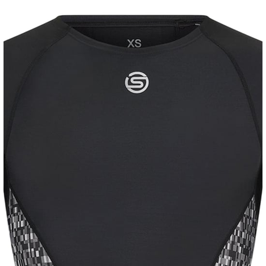 Skins Herr A200 Långärmad Topp (Svart) - Image 3
