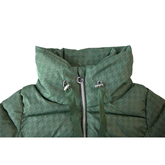 Firetrap Womens/Ladies Houndstooth Puffer Jacket (Green) - Image 4