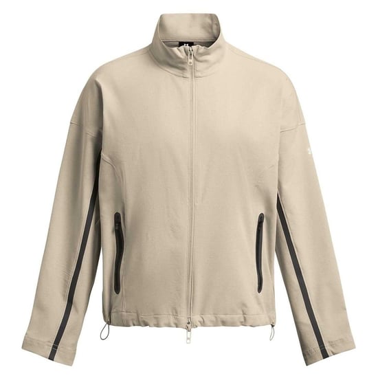 Under Armour Womens/Ladies Unstoppable Ventilated Athletic Tracksuit Top (Beige) - Image 1