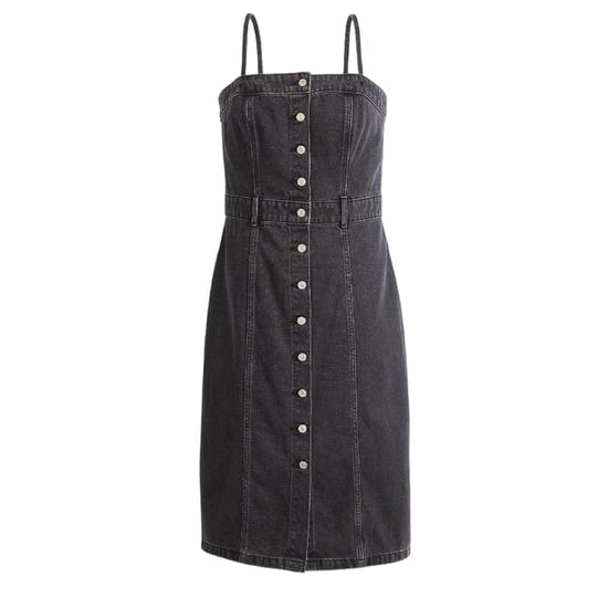 Levis Midi-jurk van denim voor dames (Zwart) - Image 2