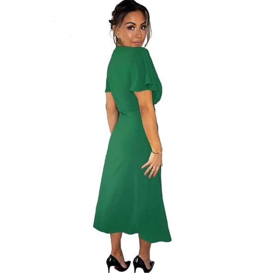 AX Paris Womens/Ladies Ruched Split Hem Midi Dress (Green) - Image 2