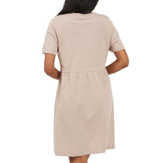 Brave Soul Mini-jurk met ronde hals en korte mouwen van katoen voor dames (Paddestoel) - Image 2