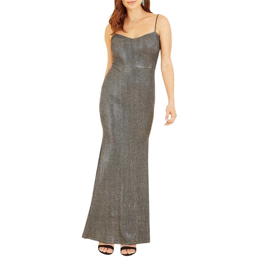 Mela London Womens/Ladies Sparkle Formal Maxi Dress (Black) - Image 1