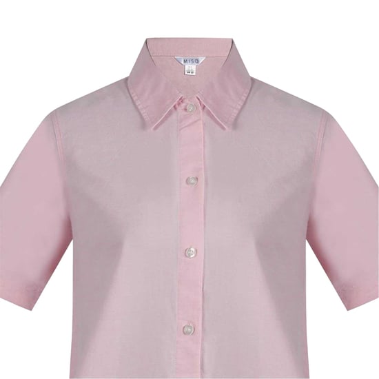 Miso Miniklänning med oxfordkrage för kvinnor/damer (Rosa) - Image 3