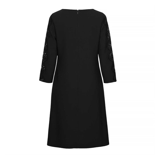 Boss Dila-shiftjurk met 3/4-mouwen voor dames (Zwart) - Image 2