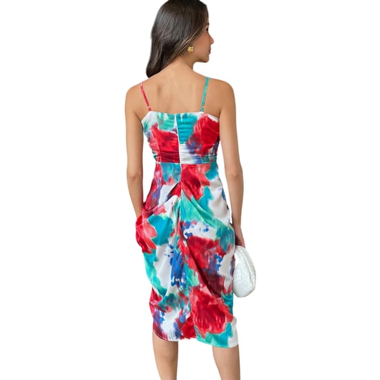 AX Paris Womens/Ladies Tie Dye Polyester Midi Dress (Multicoloured) - Image 2