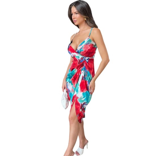 AX Paris Womens/Ladies Tie Dye Polyester Midi Dress (Multicoloured) - Image 3