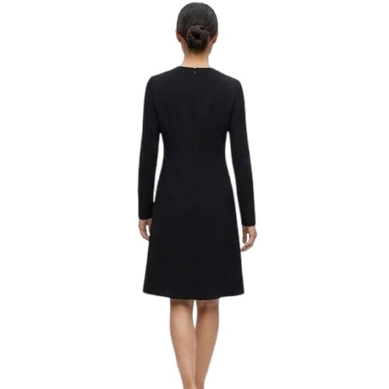 Boss Dariva midi-jurk voor dames (Zwart) - Image 3