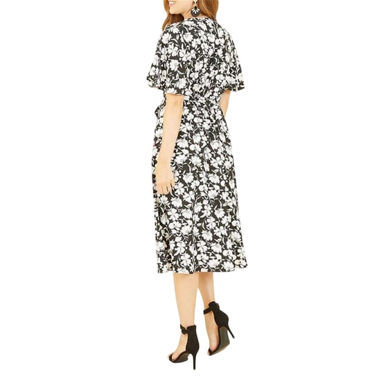 Yumi Womens/Ladies V Neck Wrap Dress (Black) - Image 2