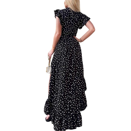 AX Paris Womens/Ladies Polka Dot Polyester Wrap Dress (Black) - Image 2