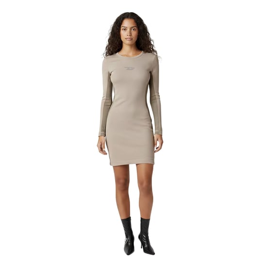 Diesel Mini-jurk met ronde hals en ovale uitsnijding voor dames (Neutraal) - Image 4