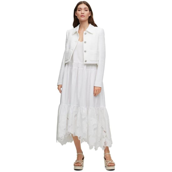 Boss Dames/Dames Broderie Maxi Dress (Witte afdrukken) - Image 5