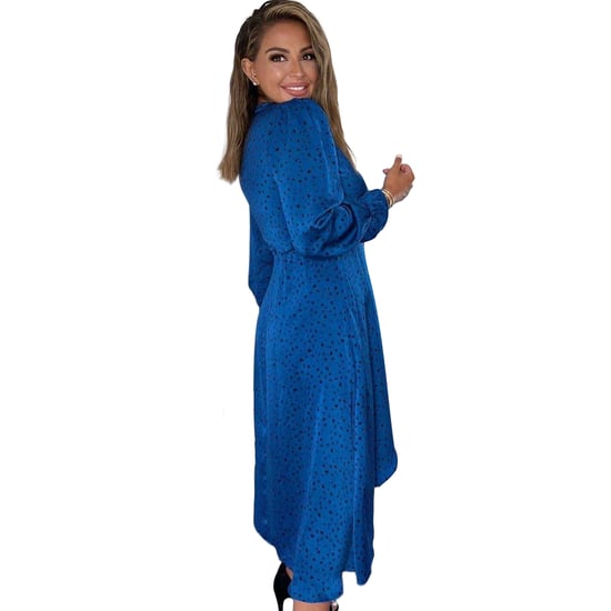 AX Paris Womens/Ladies Printed Polyester Wrap Dress (Blue) - Image 2