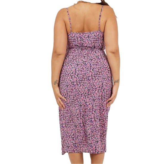 Brave Soul Midi-jurk voor dames met V-hals, afgeronde mouwen en zonder mouwen (Roze) - Image 2