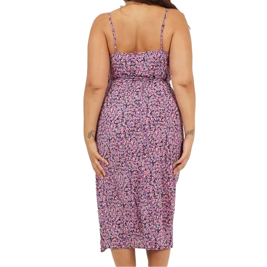Brave Soul Midi-jurk voor dames met V-hals, afgeronde mouwen en zonder mouwen (Roze) - Image 3