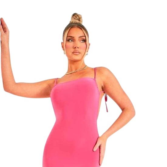 Missy Empire Womens/Ladies Ruched Back Fitted Maxi Dress (Pink) - Image 2