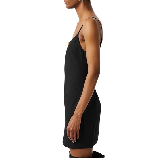 Heron Preston Dames Scoop Neck Spaghetti Strap Slip Dress (Zwart) - Image 3