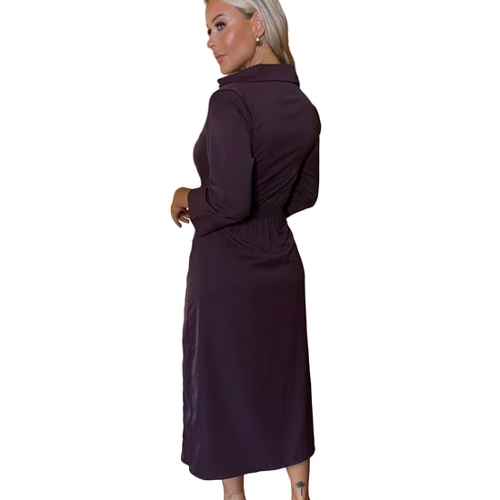 AX Paris Womens/Ladies Midi Shirt Dress (Plum) - Image 2