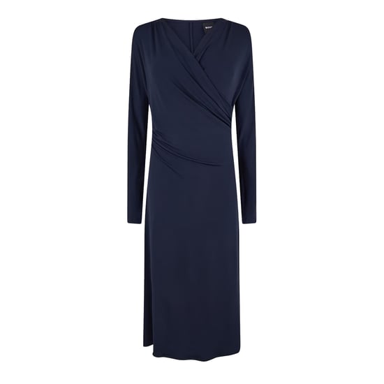 Boss Womens/Ladies Ettita V Neck Long-Sleeved Wrap Dress (Dark Blue) - Image 1